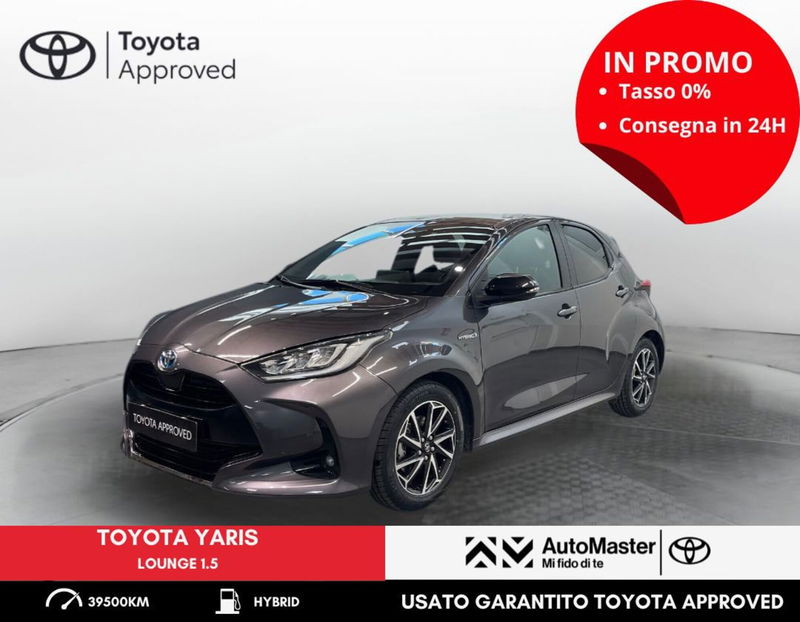 Toyota Yaris 1.5 Hybrid 5 porte Lounge del 2020 usata a Ferrara