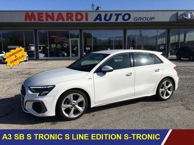 Audi A3 Sportback 35 TDI S tronic S line edition  del 2023 usata a Bernezzo