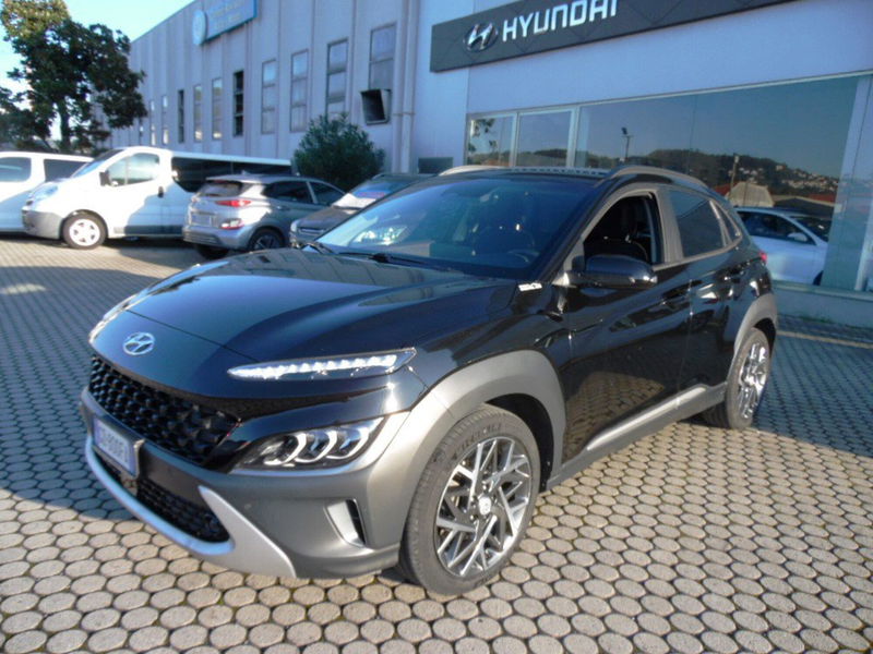 Hyundai Kona HEV 1.6 DCT XLine del 2021 usata a La Spezia