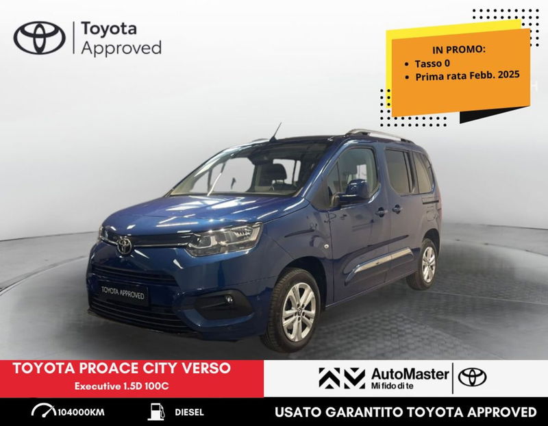 Toyota Proace City Verso City Verso 1.5D 100 CV S&amp;S Short D Executive  del 2020 usata a Ferrara