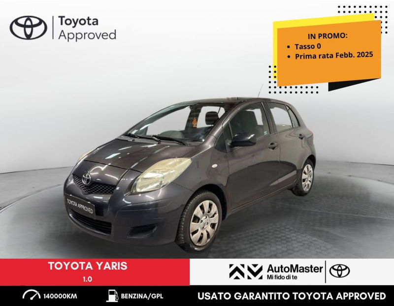 Toyota Yaris 1.0 5 porte Now GPL del 2010 usata a Ferrara