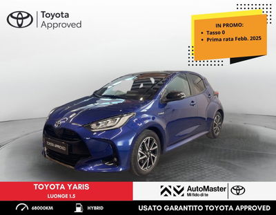 Toyota Yaris 1.5 Hybrid 5 porte Lounge Blue del 2020 usata a Ferrara