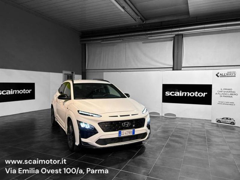 Hyundai Kona 1.6 CRDI Hybrid 48V iMT NLine del 2021 usata a Parma