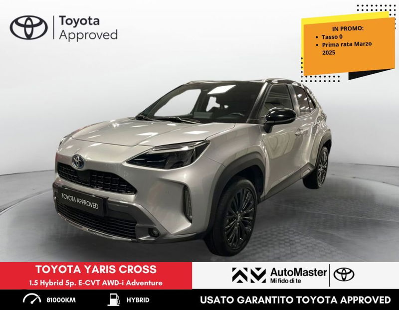 Toyota Yaris Cross 1.5 Hybrid 5p. E-CVT AWD-i Adventure del 2021 usata a Rovigo