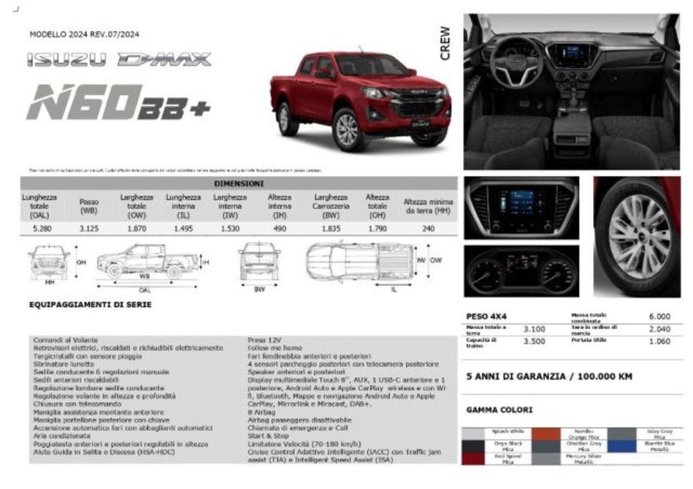 Isuzu D-Max Pick-up nuova a Lucca (13)