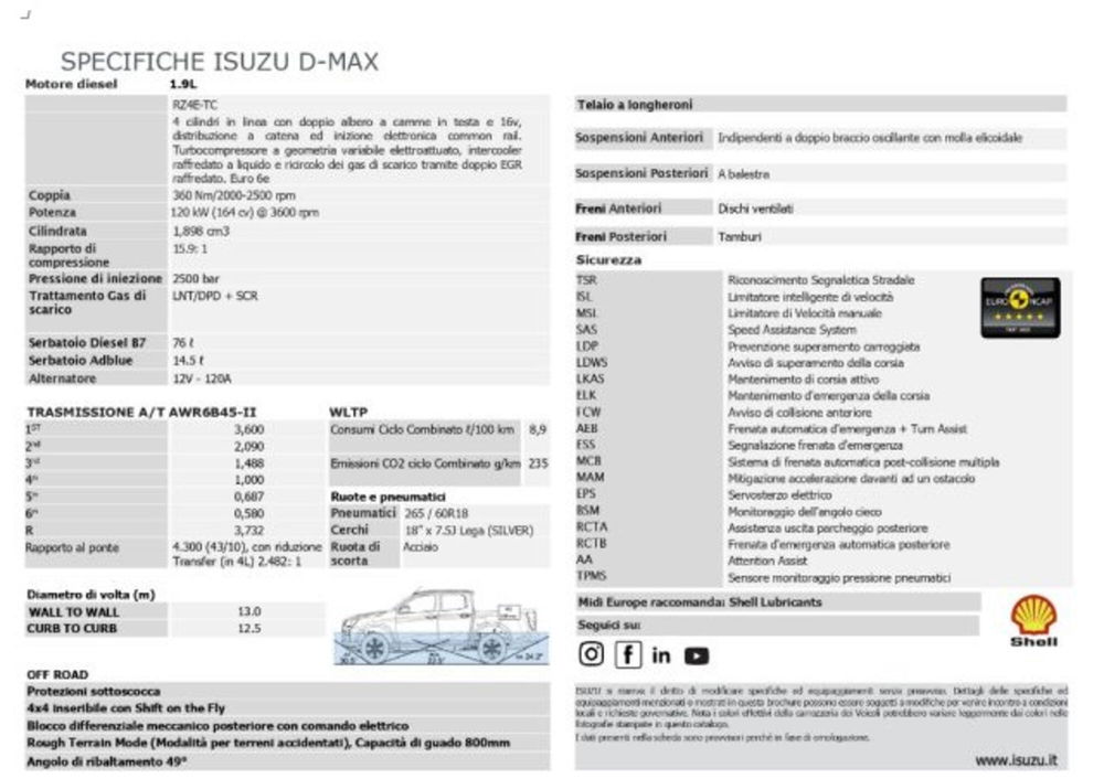 Isuzu D-Max Pick-up nuova a Lucca (14)