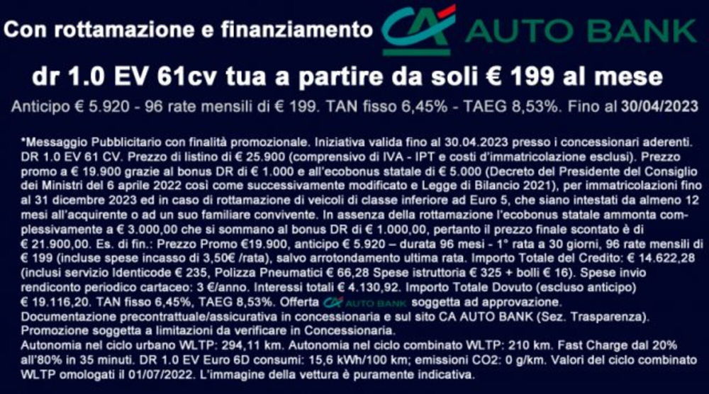 Dr dr 1.0 EV nuova a Bologna (2)