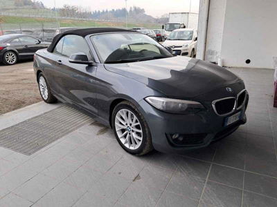 BMW Serie 2 Cabrio 218d  Advantage  del 2016 usata a Asti