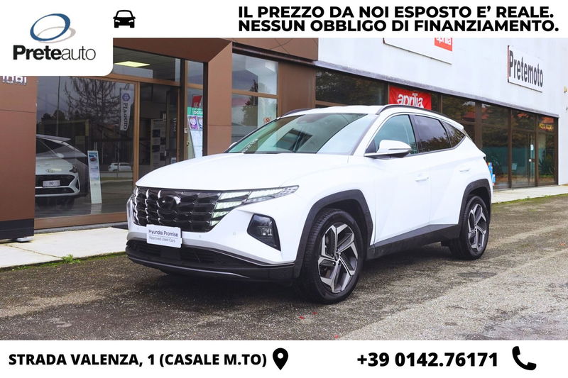 Hyundai Tucson 1.6 hev Exellence 4wd auto del 2021 usata a Caresanablot