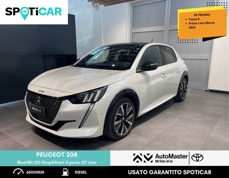 Peugeot 208 BlueHDi 100 Stop&amp;Start 5 porte GT Line del 2020 usata a Ferrara