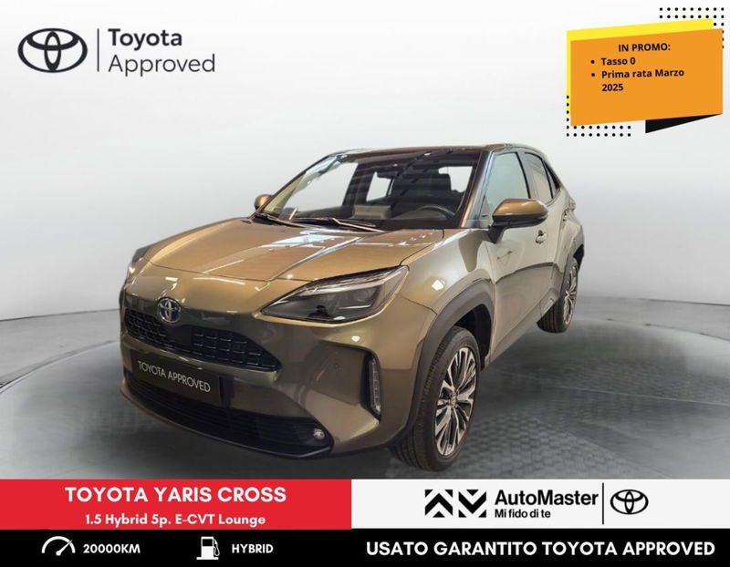 Toyota Yaris Cross 1.5 Hybrid 5p. E-CVT Lounge del 2022 usata a Ferrara