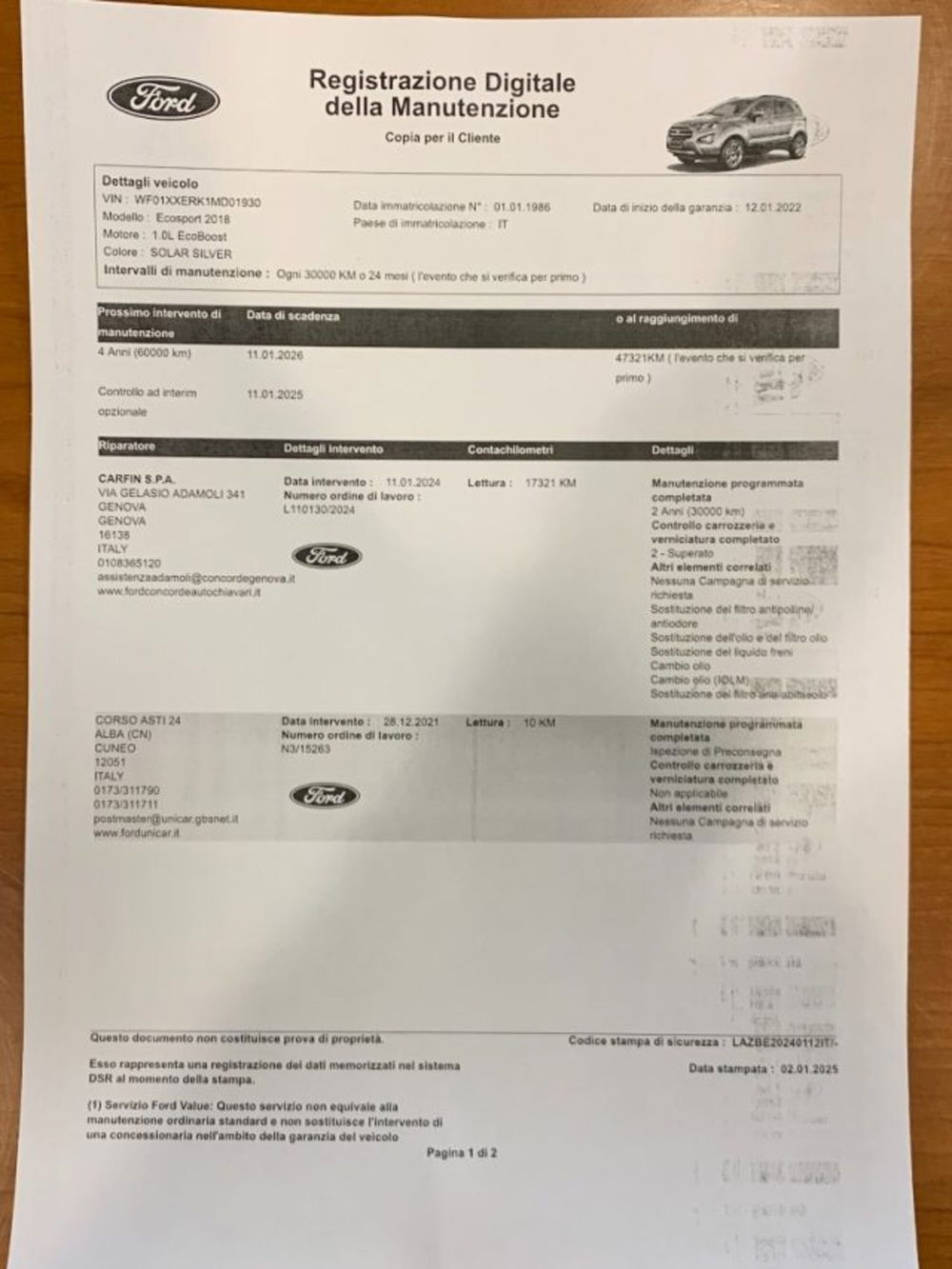 Ford EcoSport usata a Cuneo (16)