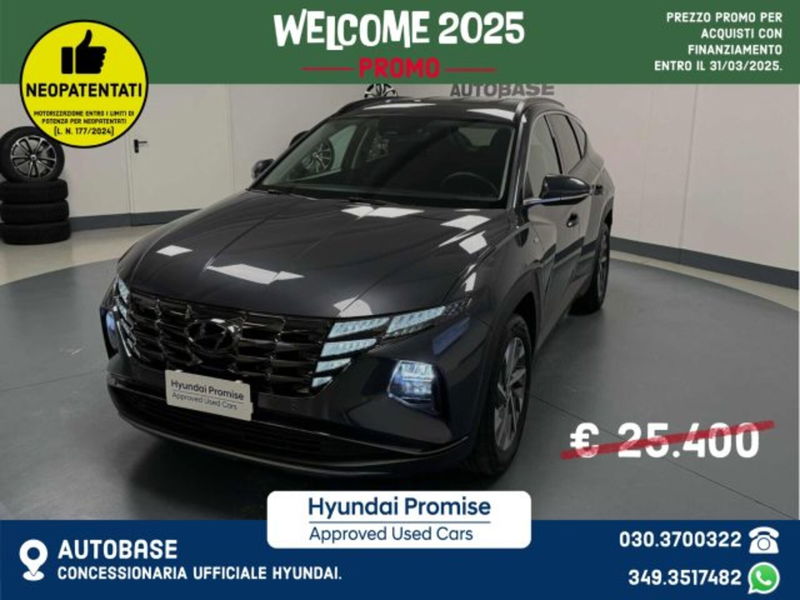 Hyundai Tucson 1.6 crdi 48V Xline 2wd dct del 2022 usata a Brescia