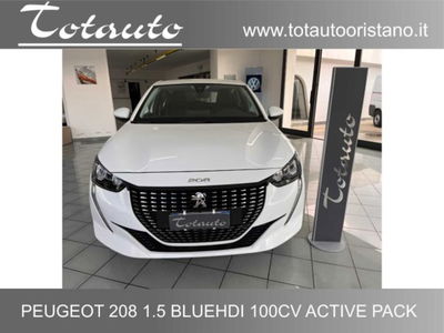 Peugeot 208 BlueHDi 100 Stop&amp;Start 5 porte Active Pack  del 2021 usata a Ghilarza