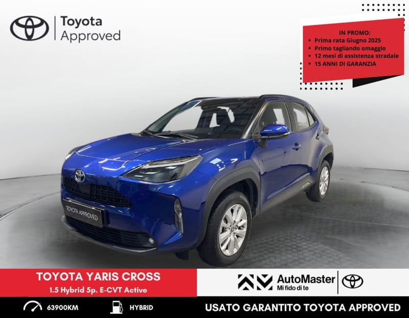 Toyota Yaris Cross 1.5 Hybrid 5p. E-CVT Active del 2022 usata a Ferrara