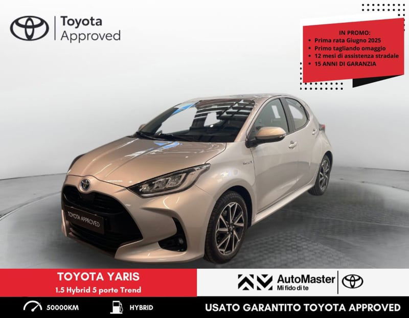 Toyota Yaris 1.5 Hybrid 5 porte Trend del 2020 usata a Ferrara