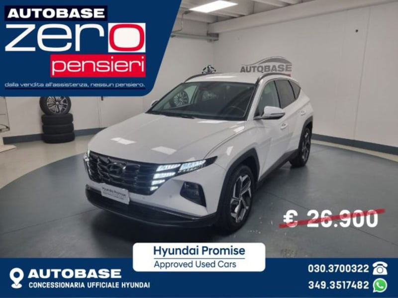 Hyundai Tucson 1.6 hev NLine 4wd auto del 2021 usata a Brescia