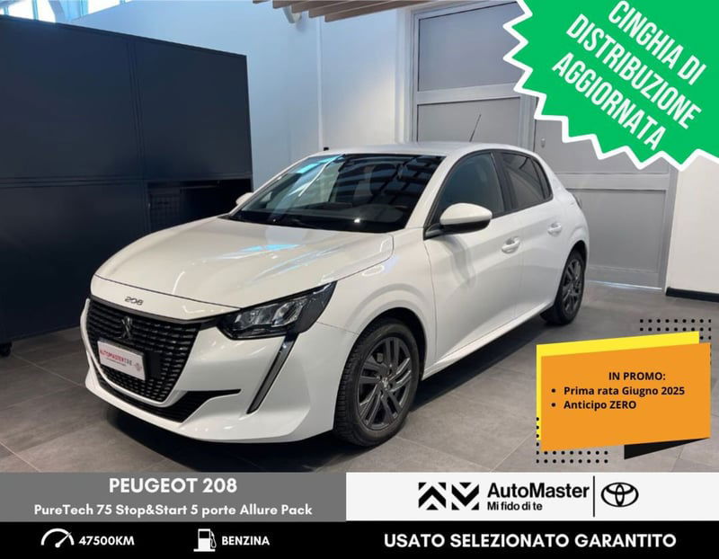 Peugeot 208 PureTech 75 Stop&Start 5 porte Allure Pack  del 2021 usata a Ferrara