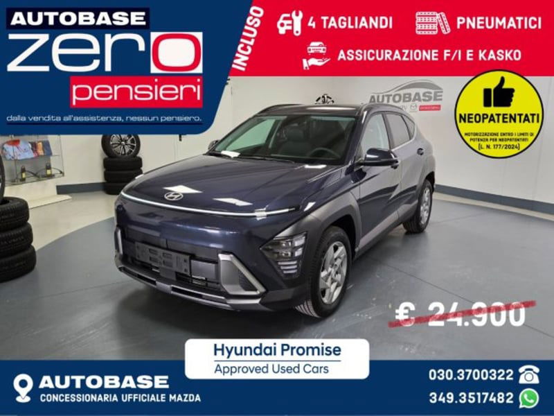 Hyundai Kona 1.0 T-GDI Hybrid 48V iMT XLine nuova a Brescia