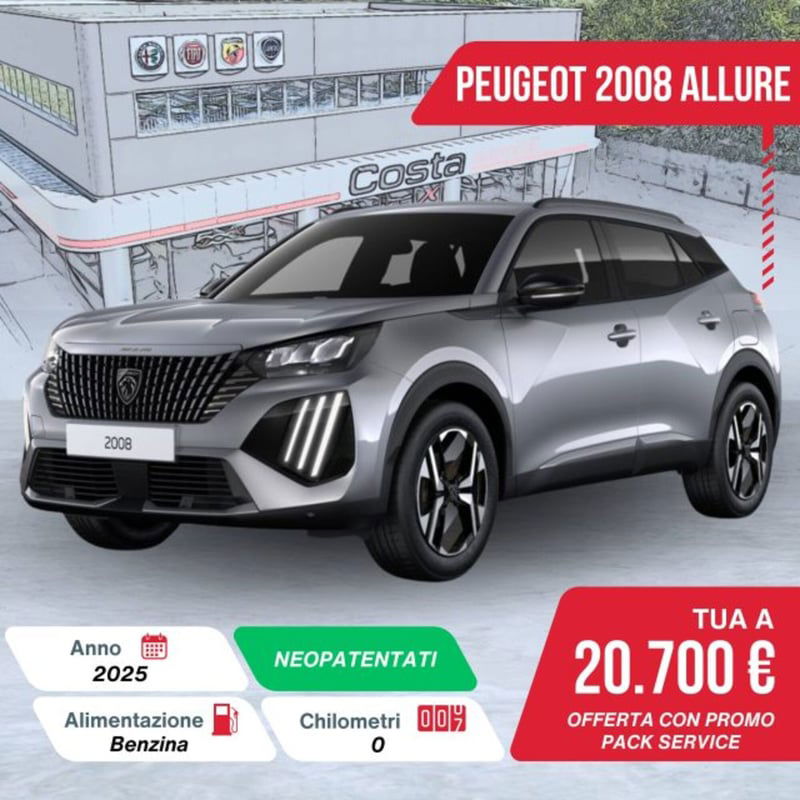 Peugeot 2008 PureTech 100 S&S Allure nuova a Valdobbiadene