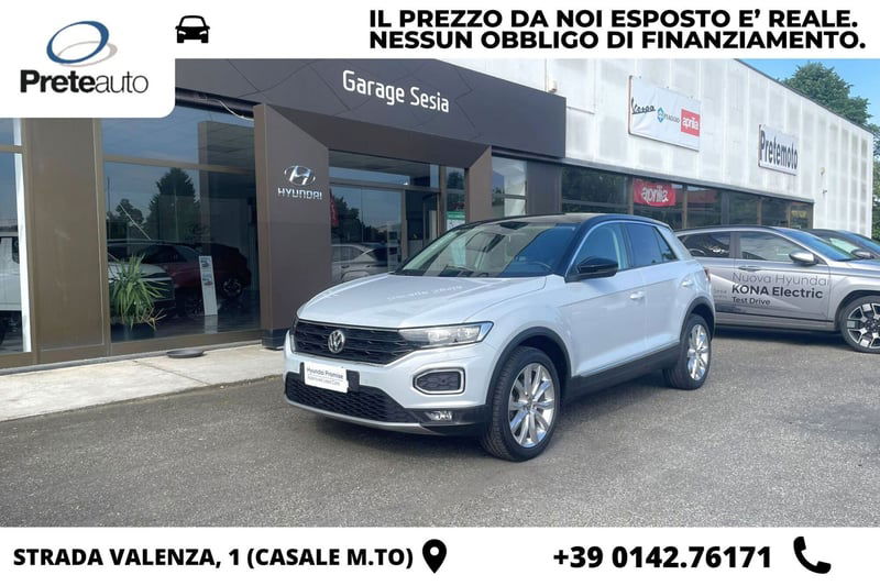 Volkswagen T-Roc 1.5 TSI ACT DSG Advanced BlueMotion Technology del 2020 usata a Caresanablot