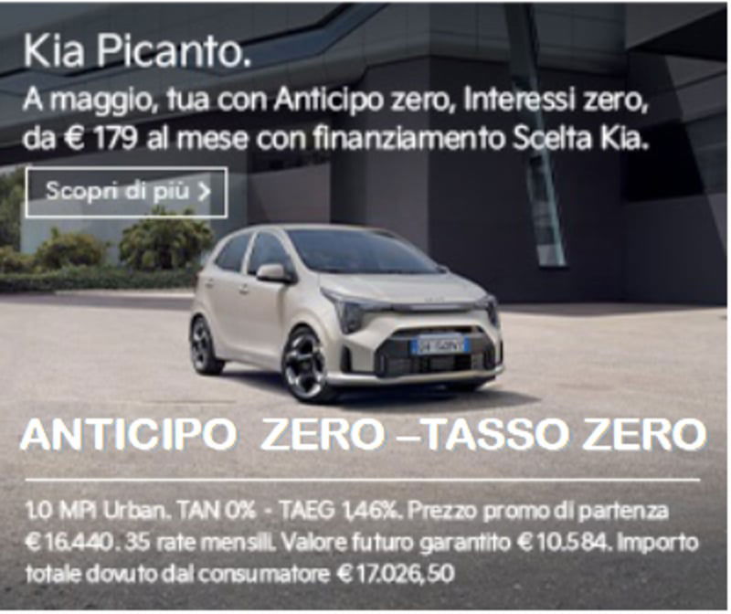 Kia Picanto 1.0 12V Easy nuova a Casamarciano