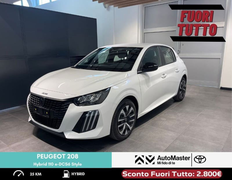 Peugeot 208 1.2 hybrid Style 110cv e-dcs 6 nuova a Ferrara
