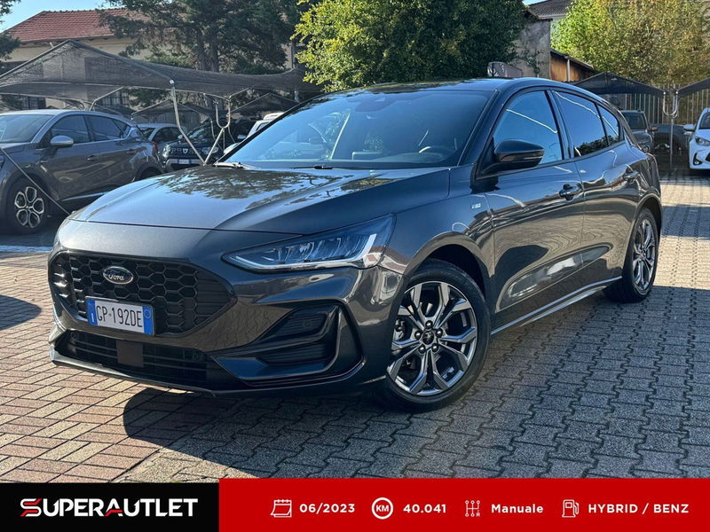 Ford Focus 1.0 EcoBoost Hybrid 125 CV Powershift 5p. ST-Line X del 2023 usata a Vigevano