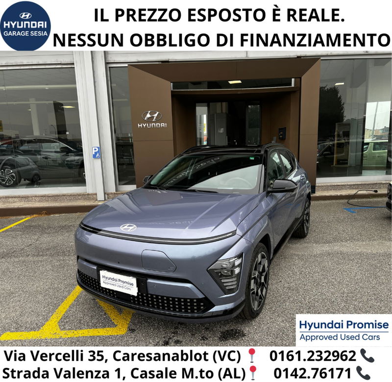 Hyundai Kona EV 64 kWh XClass nuova a Caresanablot