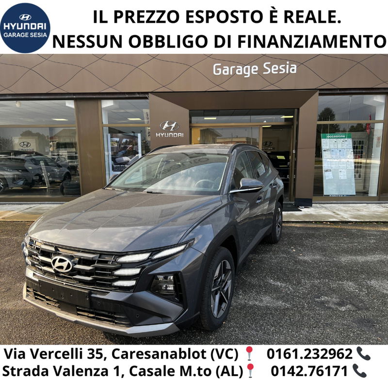 Hyundai Tucson 1.6 hev Business 4wd auto nuova a Caresanablot