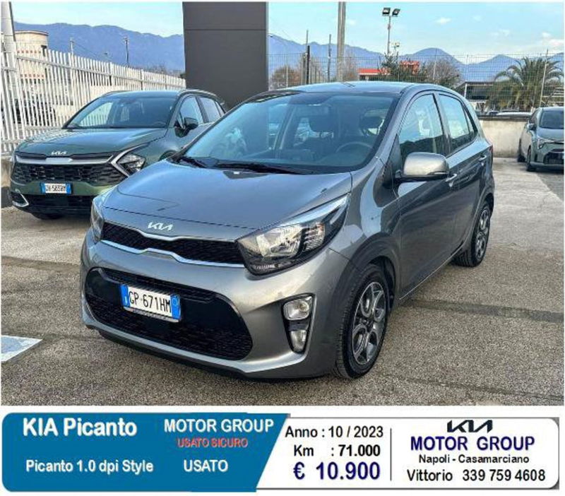 Kia Picanto 1.0 12V 5 porte AMT Style del 2023 usata a Casamarciano
