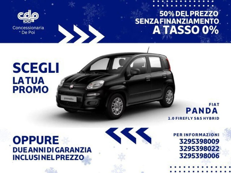 Fiat Panda 1.0 firefly hybrid Pop s&s 70cv nuova a Corciano