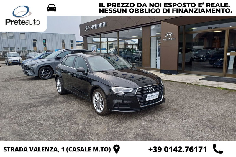 Audi A3 Sportback 1.6 TDI Sport del 2016 usata a Casale Monferrato