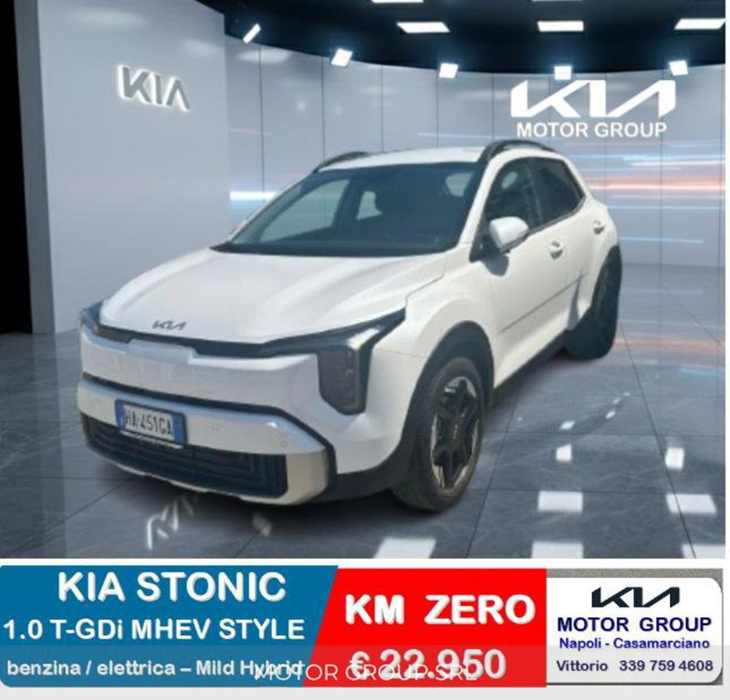 Kia Stonic 1.0 t-gdi mhev Style del 2025 usata a Casamarciano