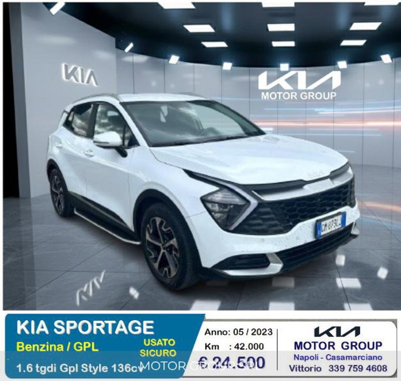 Kia Sportage 1.6 tgdi Style Gpl 2wd del 2023 usata a Casamarciano