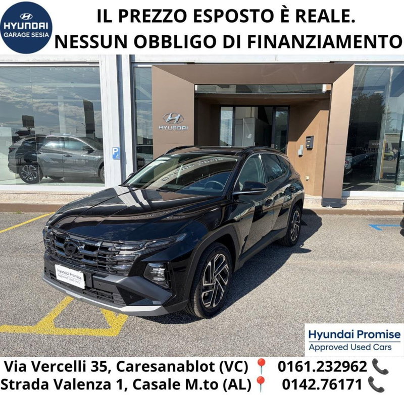 Hyundai Tucson 1.6 phev Exellence Lounge Pack 4wd auto del 2025 usata a Caresanablot