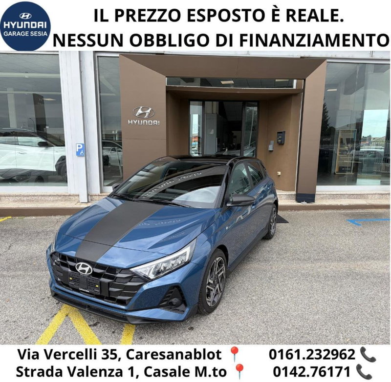 Hyundai i20 1.0 T-GDI MT N-Line nuova a Caresanablot
