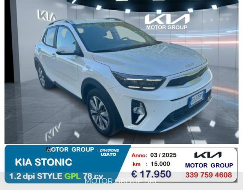 Kia Stonic 1.2 mpi Gpl Style Special Edition 78cv del 2025 usata a Casamarciano