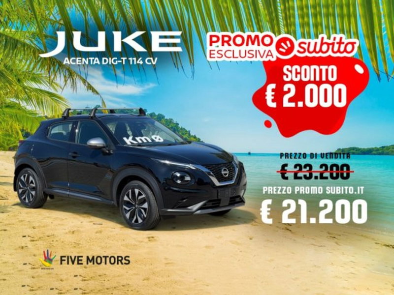 Nissan Juke 1.0 dig-t Acenta 114cv nuova a Taranto